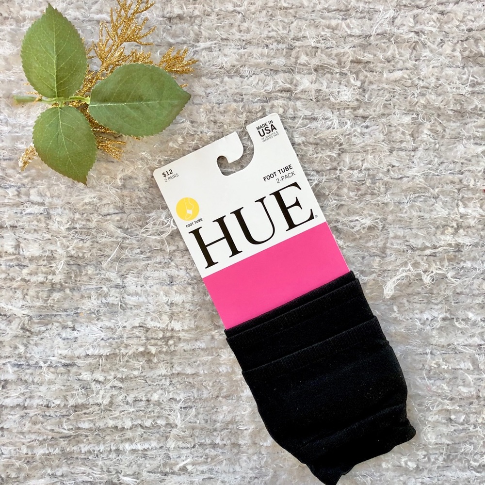 🆕New with tags HUE 2 pack Foot tubes black